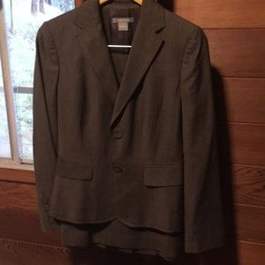 Ann Taylor skirt blazer pleated suit set women’s 6